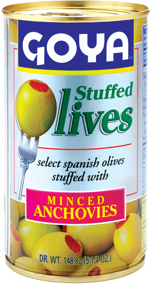 Olives Stuffed with Minced Anchovies