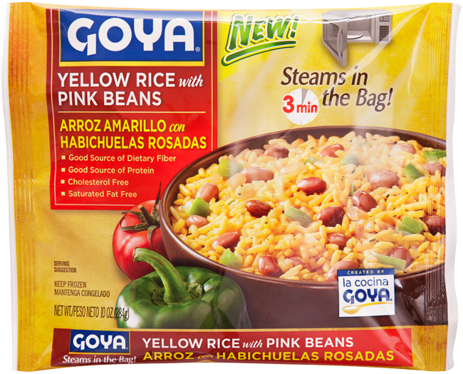 Yellow Rice with Pink Beans
