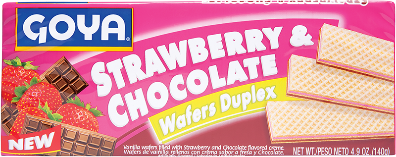 Strawberry & Chocolate Wafers Duplex