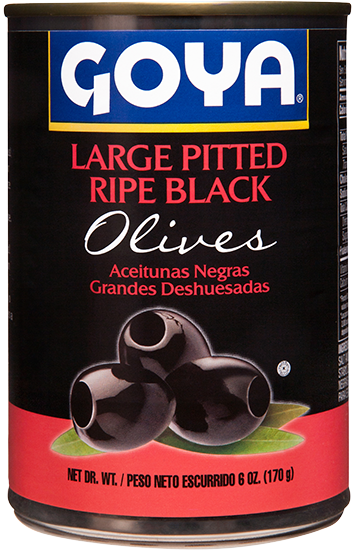 Large Pitted Ripe Black Olives