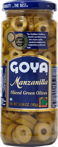 Manzanilla Sliced Green Olives 